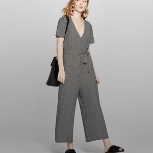 NWT black and white jumpsuit